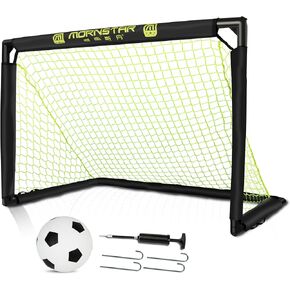 Soccer Goal Net Set, Foldable Portable Soccer Goals with Ball & Pump, Goal Net for Youth Adult Practice Match Backyard Indoor 3x2 FT
