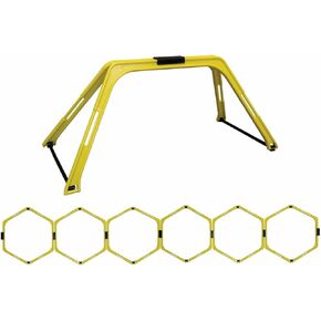 Kwik Goal Hex Rings, Yellow, Set of 6