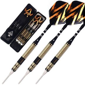 CUESOUL Soft Tip Darts Set Plastic Tip with Dart Case
