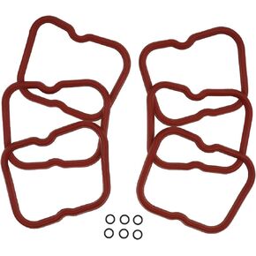 6X Valve Cover Gasket Set 3902666 Compatible with Dodge Cummins 12 V 5.9L 12V 6BT 5.9