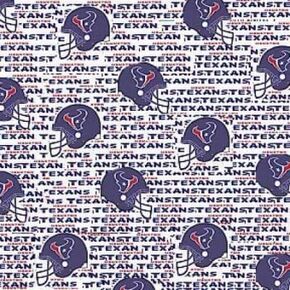 FT NFL Texans 6188 White 58" Wide Fabric