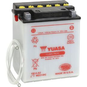 Yuasa YUAM2214H YB14-A2 Dry Yumicron Battery without Acid