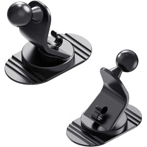 ThtRht 2 Pack Car Dashboard Phone Holder Mount Base Sticky Stand 17mm Ball Joint Connector Support Adapter for Car Auto GPS Dash Cam Camera Magnetic Clamp Clip Bracket Table