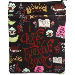 FBAA Book Sleeve from Blood and Ash Book Cover Book Reader Gift JLA Literature Gift Miss Willa Colyns Book Club Gift for Bookish (LoveFukingBook Bblk)
