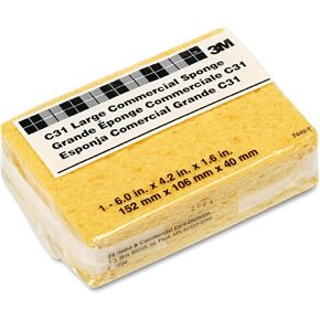 Scotch-Brite C31 Commercial Cellulose Sponge, Yellow, 4 1/4 x 6