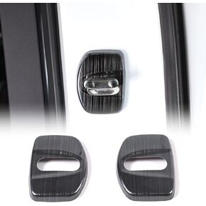 CHEAYAR Car Door Lock Cover Protector Latches Cover Compatible with Chevrolet Corvette C8 2020-2023, Stainless Steel Door Lock Covers Protection Trim, C8 Accessories 2 PCS (Carbon Fiber Pattern)
