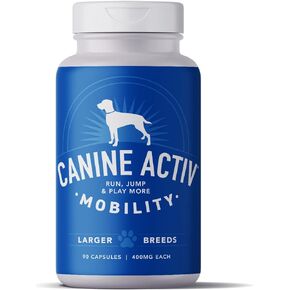 Dog Joint Pain Relief Activity-Induced Capsules, Dog Joint Supplement Large Breed, Hip and Joint Supplement, Dog Joint Pills for Fast Relief from Activity-Induced Pain - 90 Ct