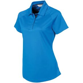 Sunice Performance Apparel - Women's Jill Coollite Essential Short Sleeve Polo (X-Large, Vibrant Blue)