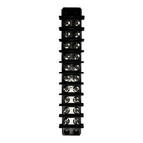 Marine Grade Terminal Block Buss Bar Dinkle BusBar Nickel Plated Brass Handles 12V UL 18-10AWG 35A 600V BussBar (Terminal Block 3 Circuit)