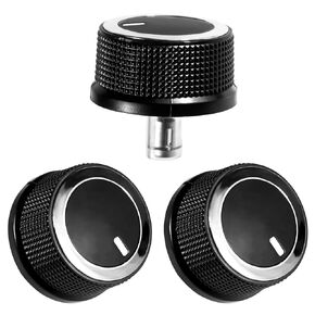 AC Temperature Control Knob, 84141127,84793085,Fit for Chevrolet Express 2008-2021-GMC Savana 2008-2017 (3PCS)
