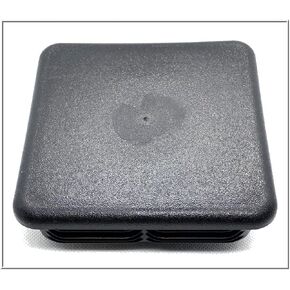 SBDs 5.0" Plug for Square Tubing (SQR 5-3-10 PE-LD) to fit Square Tube End Caps Size OD 5.0" |Wall Thickness 3-10 Ga. (.259-.134)" – for ID 4.482" to 4.732" – Made in USA. (1)