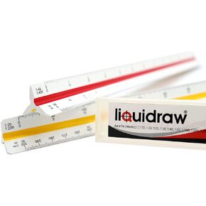 Architectural Scale Ruler Metric 30cm Triangular Ruler, Architect Scale Ruler For Drawing, Engineering, Drafting, Artists, Blueprint, Architects & Engineers