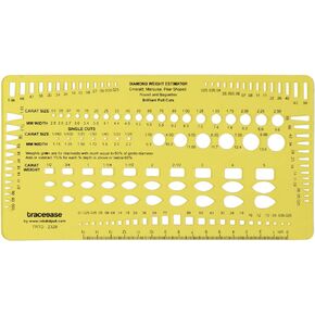Traceease Diamond Weight Estimator Multiple Cut Jewelry Templates Drafting Tools Jewellery Designing Stencils