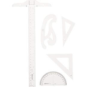Westcott Drafting Set, Clear, SK-52