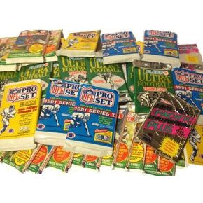 400 Football Cards in Unopened Packs