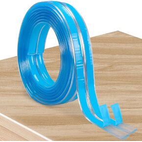 Baby Proofing Corner Protector, 6.6ft(2M) Clear Edge Protector, Baby Proof Corners and Edges, Soft Corner Guards Pre-Taped Strong Adhesive, Corner Protectors for Furniture Wall Drawer Tables