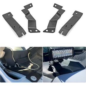 Upper Hood Hinge A-Pillar LED Pod Mount Bracket Compatible with 2011-2016 Ford F250 F350 Super Duty