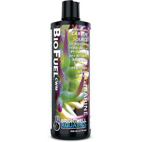Brightwell Aquatics BioFuel CWM - مصدر الكربون لتقليل الفوسفات الطبيعي والنترات في أحواض السمك البحرية المعتدلة، 500 مل، 500 مل