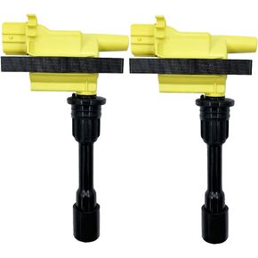 HLZ PRODUCT HIGH PERFORMANCE IGNITION COIL FFY1-18-100 FFY118100 UF-407 UF407 C1340 SET OF 2 COMPATIBLE WITH MAZDA PROTEGE PROTEGE5 2.0L L4