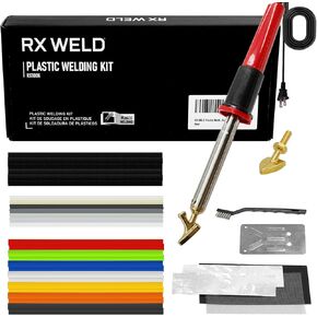 RX WELD Plastic Welding Kit,100W Plastic Welder,Plastic Repair Kit for Automotive Car Bumper