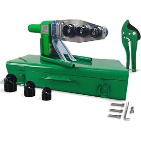 Plastic Water Pipe Welder for PP, PP-R, PE, PP-C - Poly Pipe Fusion Machine - PVC Pipe Heater - 110V Pipe Welding Equipment