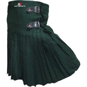 AAR Mens Kilt Scottish Tartan Kilt 13oz Highland Casual Kilt for Men 11 Tartans