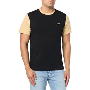 Lacoste Men's Regular Fit Short Sleeve Color Blocked Crew Neck Teeshirt