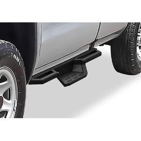 قضبان جانبية لخطوات الجيب من الفولاذ المقاوم للصدأ APS متوافقة مع Chevy Silverado GMC Sierra 2007-2018 الكابينة العادية و2500 3500 HD 2019 (باستثناء 07 Classic) (تشمل 19 1500 LD)