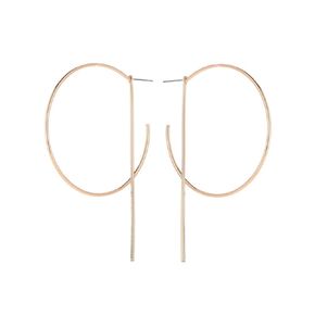 Bar Earrings for Women Gold Hoop Earrings Geometric Earrings Half Hoops Earrings Huggie Hoop Earrings Wrap Earlobe Studs Girls Bar Stud Earrings Jewelry Gift