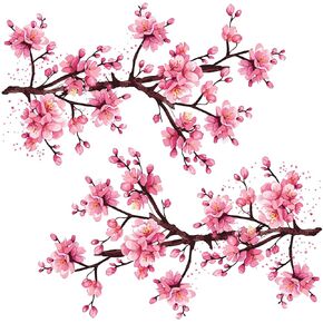Botanical Springtime Flower Window Cling Decal. Crocuses, Ferns, Daffodils, Snowdrops. Home Decor Decoration for Glass. Spring Vinyl Sticker. Made in America.