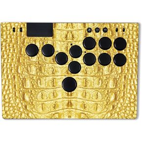 MightySkins Skin Compatible with Razer Kitsune - Golden Croc | Protective, Durable, and Unique Vinyl Decal wrap Cover | Easy to Apply & Change Styles | Made in The USA