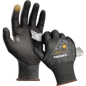 Ultra Thin & Lightweight Cut Resistant Work Gloves with Grip, Cooling Safety Glove for Fishing, WoodCarving, Gardening