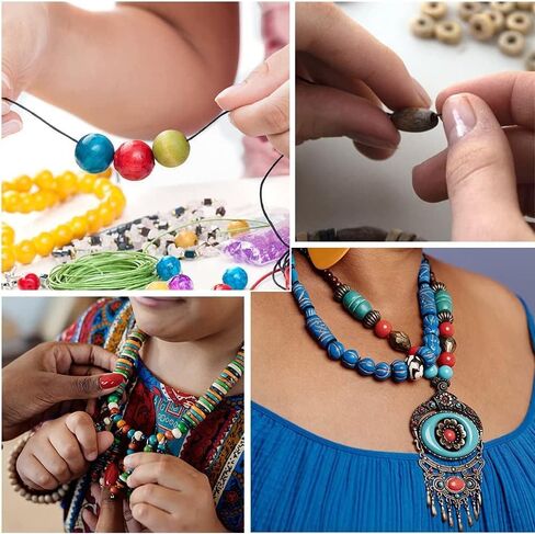 سلك مشمع لصنع المجوهرات، 116 ياردة 0.5 مم سلسلة سوار خرز خيط خيط مشمع من البوليستر المشمع (أبيض) in Kuwait