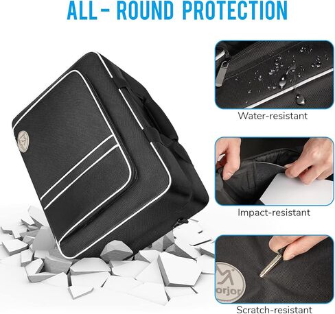 حقيبة حمل Morjor PS5 - حقيبة ظهر للسفر ذات سعة كبيرة لأقراص PlayStation 5/الرقمية ووحدة التحكم والألعاب وسماعات الرأس والملحقات. in Kuwait