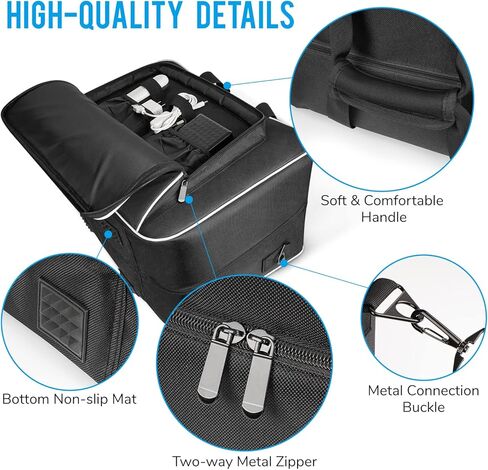 حقيبة حمل Morjor PS5 - حقيبة ظهر للسفر ذات سعة كبيرة لأقراص PlayStation 5/الرقمية ووحدة التحكم والألعاب وسماعات الرأس والملحقات. in Kuwait