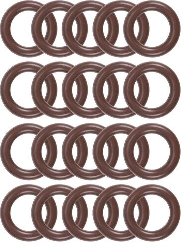 uxcell Fluorine Rubber O-Rings 24mm OD 20mm ID 2mm Width, Metric FKM Sealing Gasket, Pack of 20 in Saudi Arabia