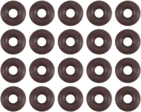 uxcell Fluorine Rubber O-Rings 24mm OD 20mm ID 2mm Width, Metric FKM Sealing Gasket, Pack of 20 in Saudi Arabia