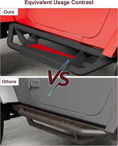 Running Boards Compatible with 2018-2024 Jeep Wrangler JL 4 Doors, Rocker Bars for Jeep Wrangler JL 2018 2019 2020 2021 2022 2023 2024,6 inch Steel Side Steps Nerf Bars for Jeep JL in Saudi Arabia