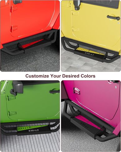Running Boards Compatible with 2018-2024 Jeep Wrangler JL 4 Doors, Rocker Bars for Jeep Wrangler JL 2018 2019 2020 2021 2022 2023 2024,6 inch Steel Side Steps Nerf Bars for Jeep JL in Saudi Arabia