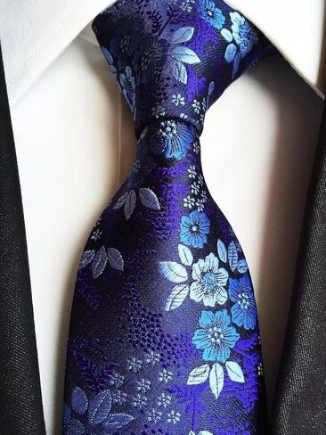 Men's Floral Wedding Ties Cravat Jacquard Luxury Business Neckties for Groomsmen in Kuwait