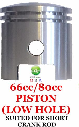 CDHPOWER 2 Stroke Piston Set of 66cc/80cc - for Short Connecting Rod Crank Assemblies ONLY- 80cc/66cc in Saudi Arabia