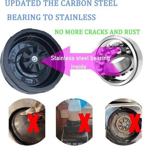 KaiSenWo [نموذج جديد] شفرة بديلة SS101 لملحقات خلاط النينجا، شفرة خلاط ذات 7 زعانف متوافقة مع خلاط Nutri Ninja SS101، SS101TGT، CO351B، SS100، SS150، SS151، SS300، SS350، SS351 in Kuwait