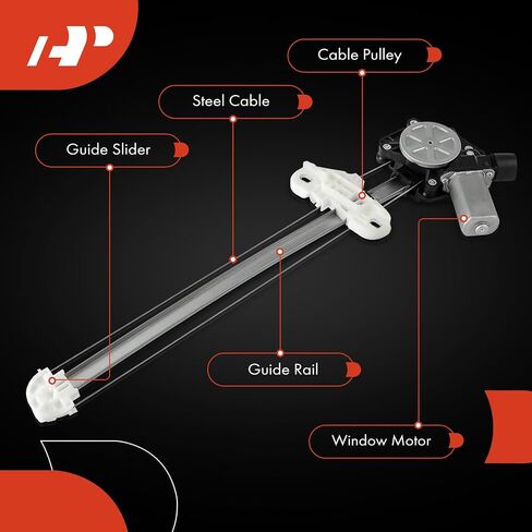 A-Premium Electric Power Window Regulator with Motor Compatible with Honda CR-V 2012-2016 Rear Left Driver Side in Saudi Arabia
