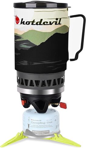 1.4L الظهر التخييم موقد نظام الطبخ مع الإشعال بيزو، الموقد المحمولة في الهواء الطلق مع وعاء استقرار مخيم موقد التخييم موقد عدة البروبان، مثالية للمشي لمسافات طويلة الصيد الصيد في حالات الطوارئ in Kuwait