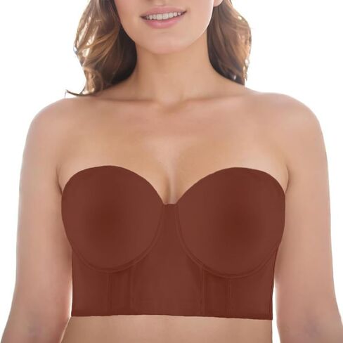 vinnercoco Strapless Bra for Big Bust,Push Up Strapless Bras for Women,Longline Full Coverage Uplift Underwire Bra in Saudi Arabia