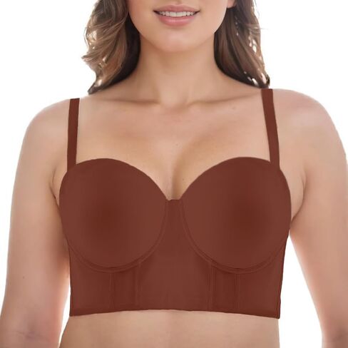 vinnercoco Strapless Bra for Big Bust,Push Up Strapless Bras for Women,Longline Full Coverage Uplift Underwire Bra in Saudi Arabia