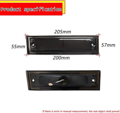 GTINTHEBOX For 1981 1982 1983 1984 1985 1986 1987 1988 1989 1990 1991 Chevy GMC C/K 1500 2500 C10 C20 Suburban Blazer Jimmy Front Bumper LED Side Marker Lights Smoked Lens Amber LED in Saudi Arabia