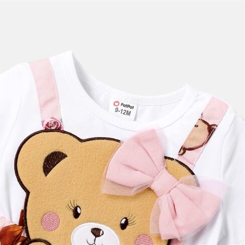 PATPAT Baby Girl Dress Newborn Infant Dress Toddler Girl's Suspender Dress with Bowknot in Saudi Arabia
