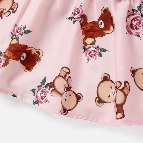 PATPAT Baby Girl Dress Newborn Infant Dress Toddler Girl's Suspender Dress with Bowknot in Saudi Arabia