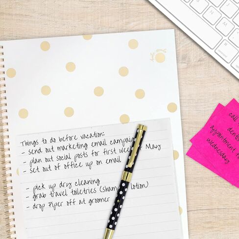دفتر ملاحظات كبير مسطر من Kate Spade New York مقاس 11 بوصة × 9.5 بوصة مع 160 صفحة in Kuwait